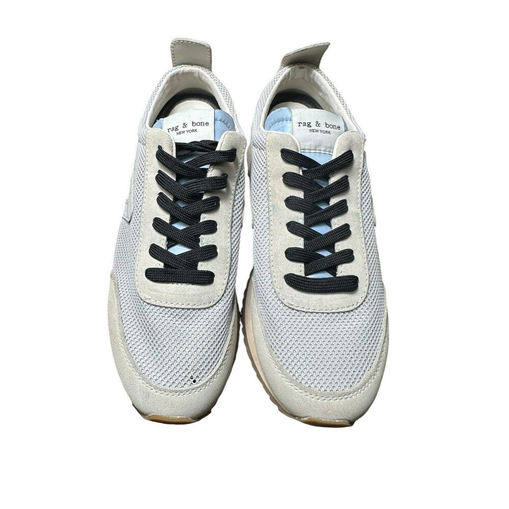 Rag&Bone Women’s 37.5 US 6.5 Grey Retro Runner Suede Trainers Sneakers #S63-6